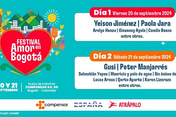 Primer Festival del Amor en Bogotá con Compensar